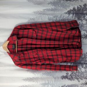 Filson Red Buffalo Plaid Button Down Shirt XL Lightweight Longsleeve Lumber Jack